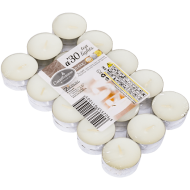 Lumânări pastilă neparfumate, 30 buc/pac, timp de ardere 4 ore